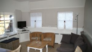 Strandhuis appartement woonkamer