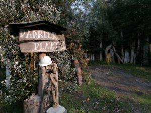 Parkeerplaats entree